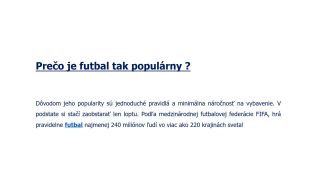O futbale