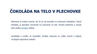 TOP  5 erotických pochúťok