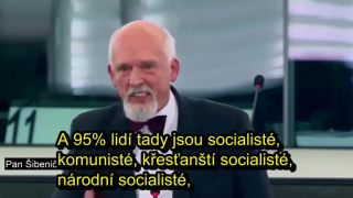Janusz Korwin - Mikke proti socialistům v EP