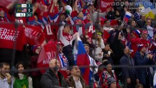 RUS - USA gól do šatne 0,2 s. pred koncom 2. tretiny