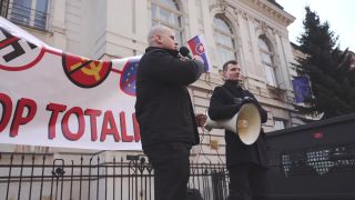 Protest proti spolitizovanému súdu s Mazurekom