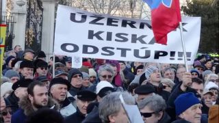 21.03.2018 Protestné zhromaždenie proti štátnemu prevratu na SK