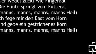Rammstein - Waidmanns Heil (Lyrics)