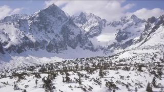 Zimné Vysoké Tatry z drona