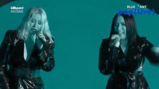 Christina Aguilera - Fall In Line ft. Demi Lovato Live Billboard