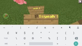 Minecraft PE - farebne pisanie