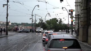 Jarka řídí dopravu