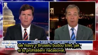 Tucker Carlson a Nigel Farage diskutují o projevu George Sorose