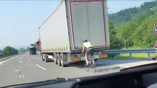 Cyklista v 80 km/h v časti Žilina - Brodno, bol to Peter?