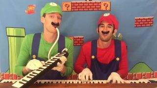 Super Mario Bros na fúkacej harmonike