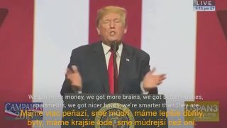 Trumpovy sa podarilo vyvolať potlesk keď povedal toto