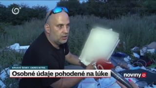 Osobné údaje pohodené na lúke