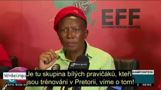 Jihoafrický Julius Malema reagoval na tweety Donalda Trumpa