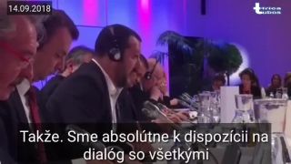 Reakcia Salviniho na luxemburského ministra, ohľadom migrantov