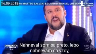 Matteo Salvini - "Ja som fašista?Ty si potom ignorant''