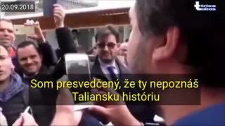 Migrant (Alžír alebo Marokínec) sa pustil do Salviniho