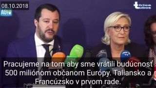 Salvini,Le Pen: Nepriatelia Európy sú zabednení v bunkri Bruseli