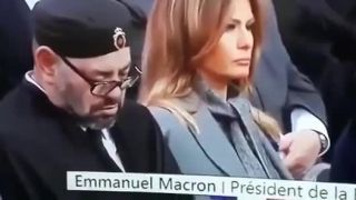 Král Maroca usne během nudné řeči Macrona (a reakce Trumpa)