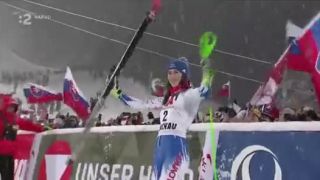 Vlhová zdolala Shiffrinovú a vyhrala slalom aj vo Flachau