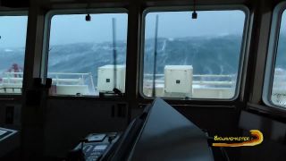 20-metrové vlny na mori pri Shetlandoch