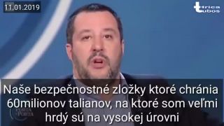 Matteo Salvini - Ľudia ďakujú, že nepúšťam do Talianska nelegály