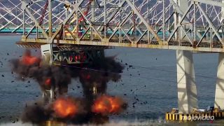 Riadená demolácia konštrukcie mostu Tappan zee (New York)