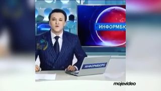 Kazašský moderátor znie ako dieselový motor v zime