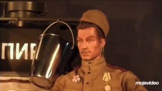 Dômyselná ruská mašina na nalievanie vodky