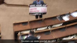 Hanba: Sirotám plus 2,70 €, poslancom plus 1 500 €