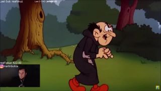 2SekundovyMaťo alias Gargamel pozera šmolkov