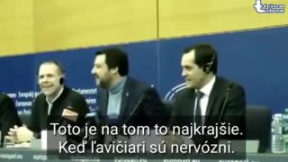 Matteo Salvini zdrbal nervózne eurokomunistické ľavicové deníky
