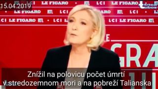 Marine Le Pen - Treba si brať vzor z Talianska