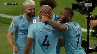 Vincent Kompany - gól spoza 16-tky (Leicester - Manchester City)