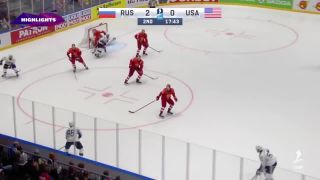 štvrťfinále USA - Rusko IIHF2019