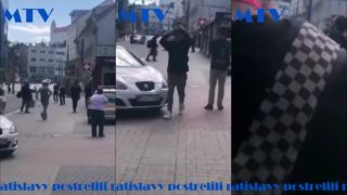 Policajti v centre Bratislavy postrelili muža s nožom.