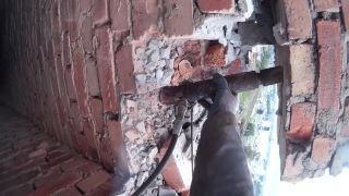 Demolácia starého komína (Rusko)