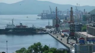 Rušný prístav Vladivostok (časozber)