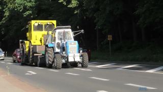 Fortschritt ZT 303 ťahá valník - Kirovets K-700