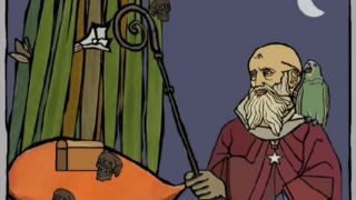Svätý Muž a Ostrov pokladov ( červený mních )