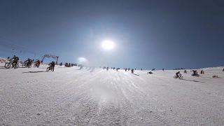 Na MTB dole zamrznutým svajom je celkom zábava (Francúzsko)