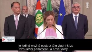 Giorgia Meloni - výzva k protestu
