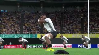 Word cup rugby 19 Fidži ich tanec Cibi vs Austrália