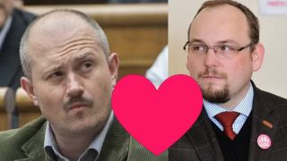 Anton Chromík je fanatický Kotlebovec. Pochod za život. Patrik D
