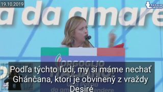 Giorgia Meloni na protestoch v Ríme vydala zo seba maximum