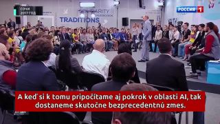 V. Putin vyslovil svoj názor na technológie budúcnosti (titulky)