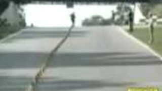 Skateboard slalom