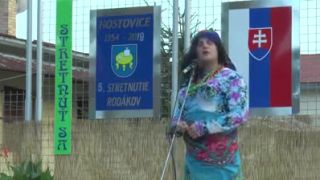 Araňka (Jožko Jožka) v Hostoviciach na stretnutí rodákov (2019)