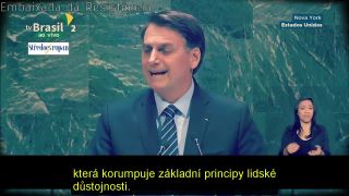 Jair Bolsonaro - projev v OSN
