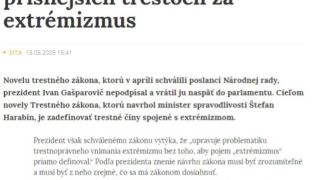 Rostasa stíhajú trestne na základe Harabinovej novely zákona