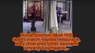 Exkluzívne video: Hulvát Sólymos vyčíňal v centre Bratislavy